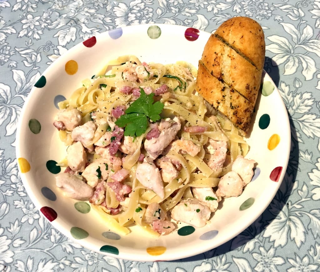 Chicken and Bacon Tagliatelle Recipe