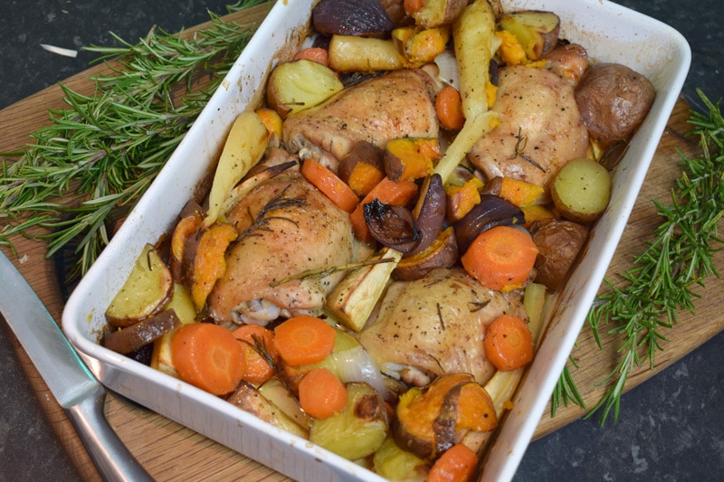 Rosemary Chicken Bake with vegetables